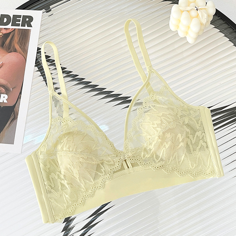 Sexy Lace Crop Top Deep V Back - T Shirt Bra Seamless 리뷰 및 가격