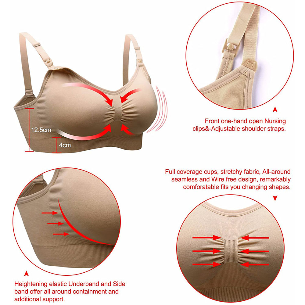 Womens Maternity  Nursing Bra  - Sleep Bra Bralette 리뷰 및 가격