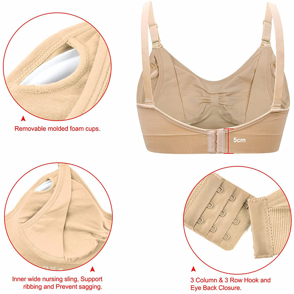 Womens Maternity  Nursing Bra  - Sleep Bra Bralette 리뷰 및 가격