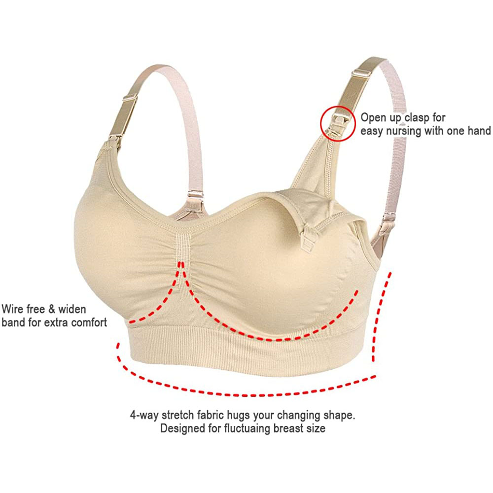 Womens Maternity  Nursing Bra  - Sleep Bra Bralette 리뷰 및 가격