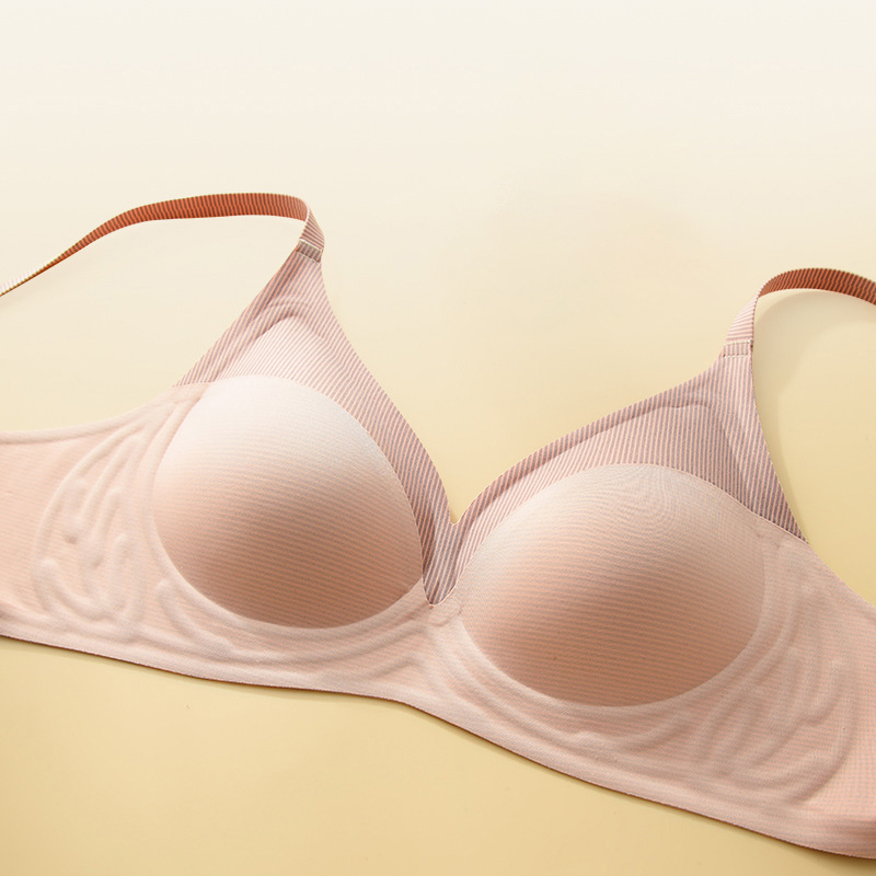 Stripe Color Contrast Soft Sup - Underwire Bra Padded 리뷰 및 가격