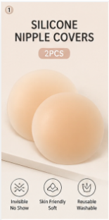 Reusable Silicone Nipple Cover - Backless Bra Sticky 리뷰 및 가격